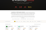 The Royal Plugins Plugin Graveyard — a searchable database of 194+ abandoned WordPress plugins with 10K+ active installs each