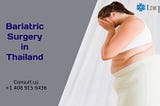 bariatric surgery in Thailand