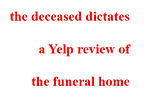 Poem #1 in Five Fleas, 5.23.26