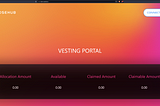 Launch and Vesting Claim Portal