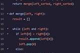 Python Sorting Algorithms: merge_sort()