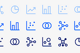 An image showing different types of chart icons