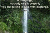 The Language of Existence