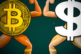 Dollar vs Bitcoin: The ultimate fight.