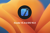 Xcode logo. Xcode 14.3 & iOS 16.4