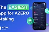 Nova Wallet is the EASIEST app for Aleph Zero AZERO Staking!