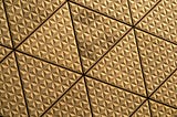 Tessellated tiles on the walls of Tokyo Big Sight