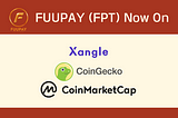 FUUPAY Now on Xangle, CoinMarketCap, CoinGecko