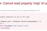 Cannot read property ‘map’ of undefined error