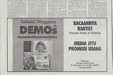 Indonesian Newspaper’s Campaign in 1998