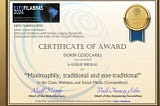 GOLD MEDAL for my maximaphily group