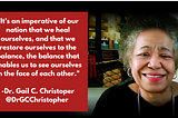Dr. Gail Christopher: Jettison Racism and the Hierarchy of Human Value