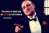 Entrepreneurial lessons from The Godfather