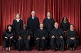 The official portrait of the Roberts Supreme Court as of 2022