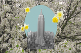 Spring pushed Winter off the Empire State last night