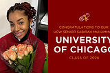 UCW Senior Sabirah Muhammad Accepted to University of Chicago Class of 2026