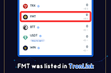 FMT was listed in TronLink