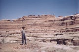 Scene of June Viavant in the 1970’s at Escalante Canyon