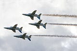 Aerobatic team of Japan “Blue Impulse” 