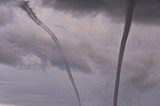 Twin Water Spouts, Honolulu, Hawaii