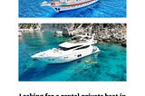 Rental Private Boat Antalya | Alanyagroup.com