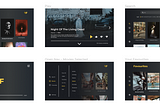 Free Flicks. Smart TV & App UI Design Concept for Public Domain Movies.