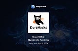 Neptune Quadratic Funding Round in Partnership with DoraHacks