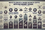 Ways to Create a Passive Income In Crypto With No Money Down