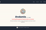 Andamio by Gimbalabs: Learning Management System built on top of the Cardano blockchain