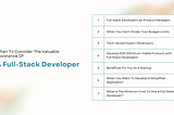 Why Do You Need To Possess The Working Capabilities Of Full-Stack Developers?