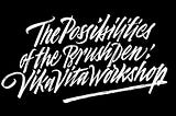 The Possibilities of the Brushpen: VikaVita Workshop.