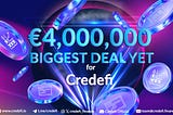 🚀 Credefi Secures €4,000,000 Bond Tokenization Deal — A Game-Changer for DeFi! 🚀