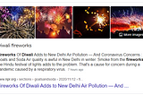 Fireworks on Diwali