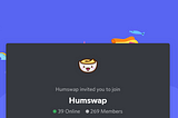 Humswap server