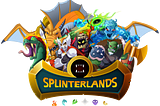 Splinterlands logo with creatures from game