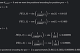 Position Encoding Brief