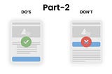Do’s and Don’t for UI Design-Part 2