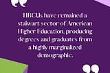 The HBCU Series: Enrollment