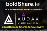 AUDAX Masternode Share Giveaway!