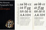 The Element Selectors of Typographic Style