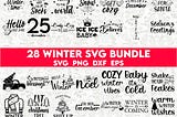 Winter SVG Bundle, Christmas Svg, Winter svg, Santa svg, Christmas Quote svg, Funny Quotes Svg, Snowman SVG, Holiday SVG, Winter Quote Svg