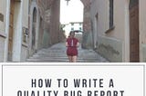 HOW TO WRITE A QUALITY BUG REPORT