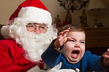 Is your child  terrified of Father Christmas?