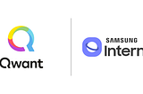 Logo de Qwant à coté du logo de Samsung Internet — friends!
