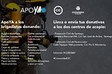 ApoYA a los brigadistas que combaten el incendio en la Sierra Madre