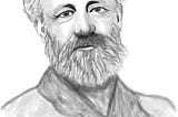 Jules Verne portrait by Shawlin Islam drawn in my smaprtphone