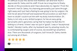I appreciate Dr. Satey and his staff.! — Raving Review for Dr. Sean Satey