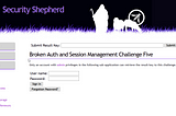 Security Shepherd — Broken Auth and Session Management Challenge 5