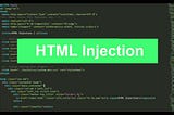 HTML Injection/Website Defacement