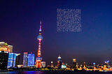 Scannable QR code in the sky! Only in China